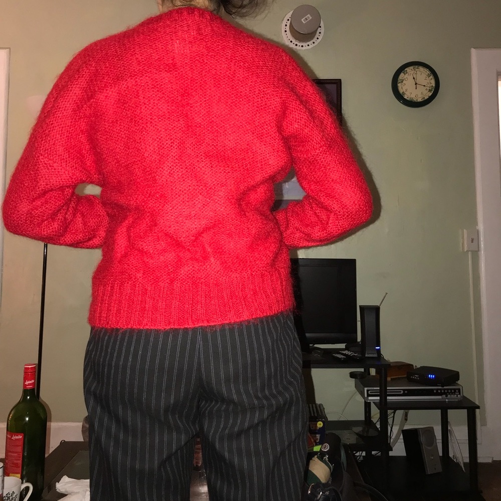 Vintage hand knit acrylic sweater - Picture 5 of 5